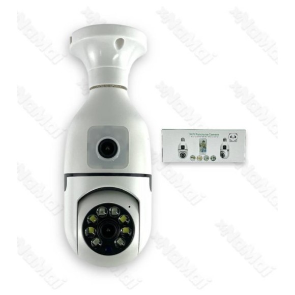 CAMERA_IP BULBO_DUPLO WIFI&HD&DETECTORMOVIMENTO (BO8188)